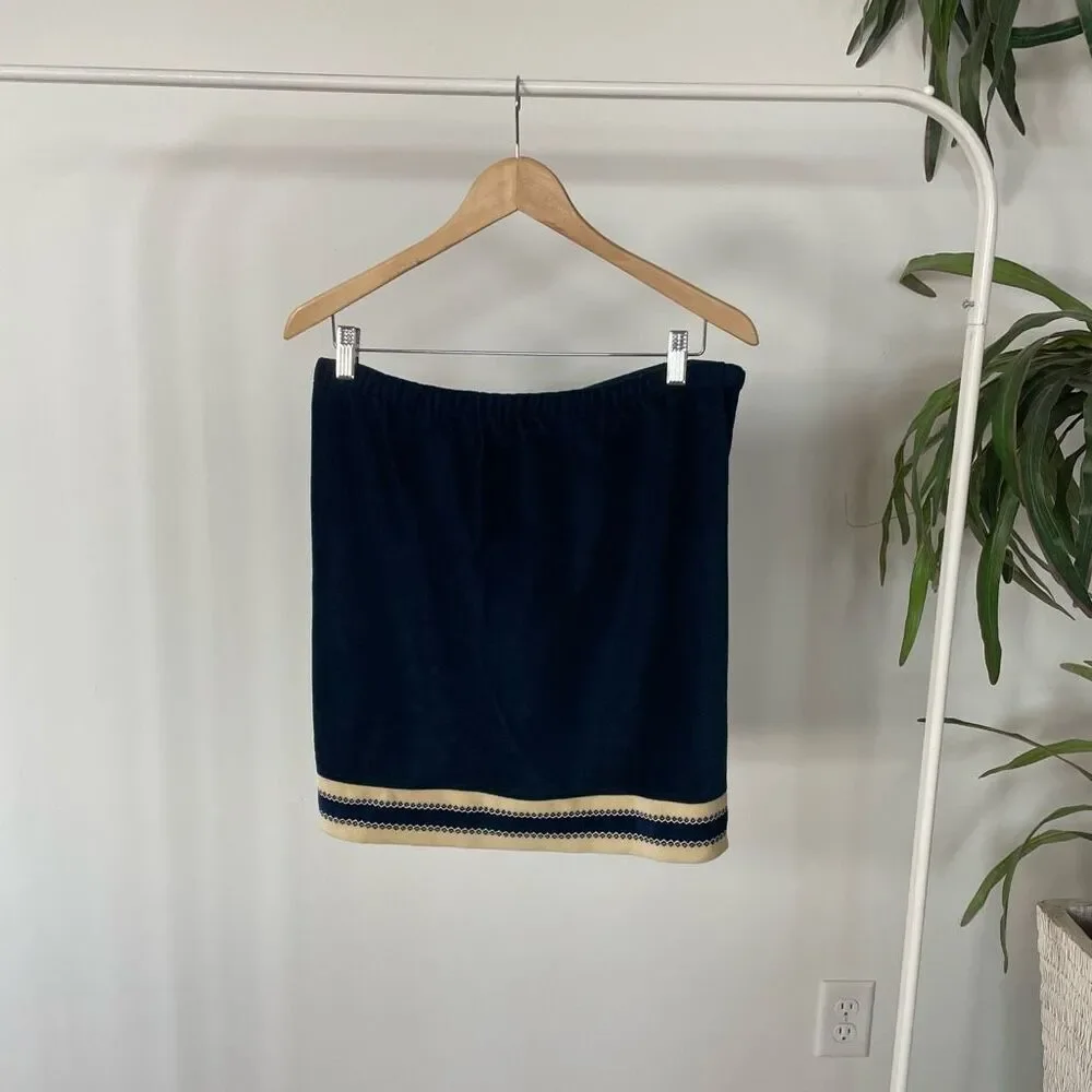 Vintage Christian Dior Velour Robe Skirt